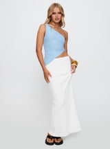 Machiatto One Shoulder Top Blue