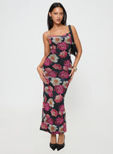 Auley Maxi Dress Multi / Red Floral