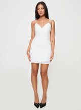Zenaida Mini Dress White