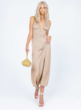 Lovie Midi Dress Beige