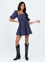 Vana Mini Dress Navy