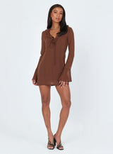 Theo Mini Dress Brown