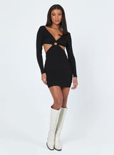 Lucia Cut Out Mini Dress Black