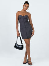 Archette Corset Mini Dress Slate