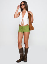 Obviously Halter Top White