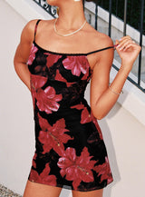 Kellers Mini Dress Black / Floral