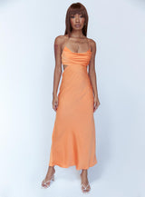 Giselle Midi Dress Orange