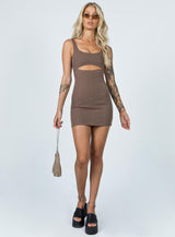 Hudson Mini Dress Brown