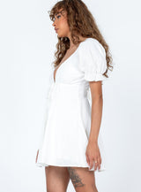 Blissful Mini Dress White