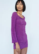 Starlight Mini Dress Purple