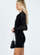 Friday Fever Mini Dress Black