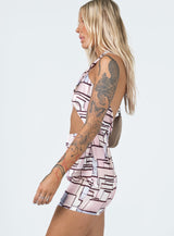 Sara Mini Dress Pink Multi