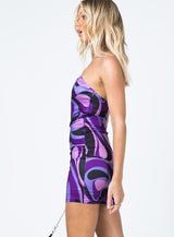 Bowie Mini Dress Purple
