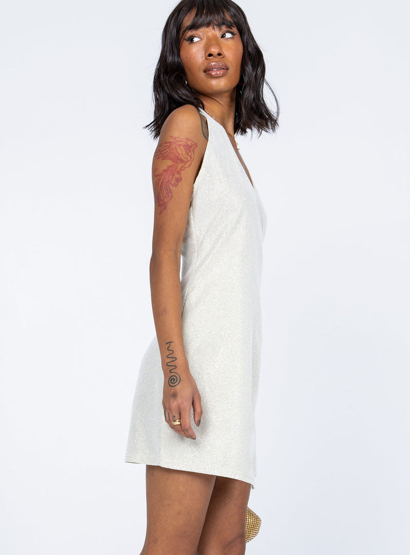 Paris Mini Dress Gold