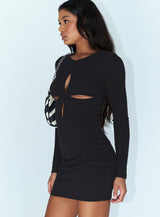Moonlight Mini Dress Black