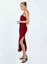 Tara Midi Dress Wine