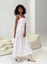 Alver Maxi Dress White Floral