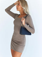 Zander Mini Dress Brown