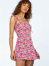Elissa Mini Dress Pink Floral
