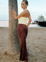 Lucelia Maxi Skirt Brown