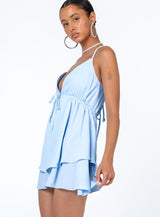 Talking About Love Mini Dress Blue