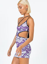 Benjamin Mini Dress Purple Multi