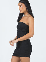 Holloway Wishes Strapless Mini Dress Black