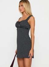 Joseleine Mini Dress Black / Polka