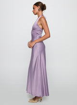 Rousseau Halter Maxi Dress Mauve