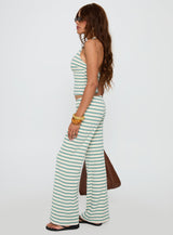 Anora Halter Wide Leg Set Blue / White Stripe