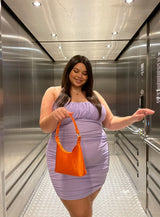 Penney Mini Dress Purple Curve