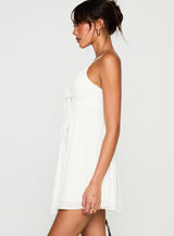 Moon Quartz Mini Dress White