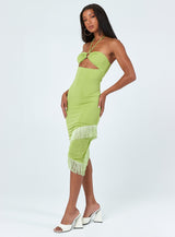 Tropicana Midi Dress Green