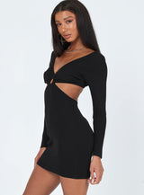 Lucia Cut Out Mini Dress Black