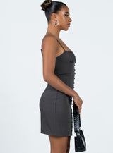 Archette Corset Mini Dress Slate