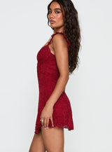 Beacall Mini Dress Red Petite
