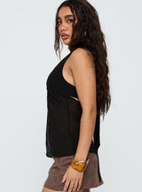 Scarface Tie Top Black