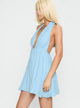 Saddler Mini Dress Blue