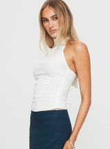 Merril Halter Top White