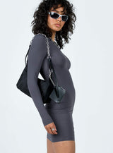 Analisa Long Sleeve Mini Dress Slate