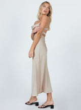 Lillie Midi Dress Beige