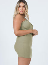 Clarke Mini Dress Khaki