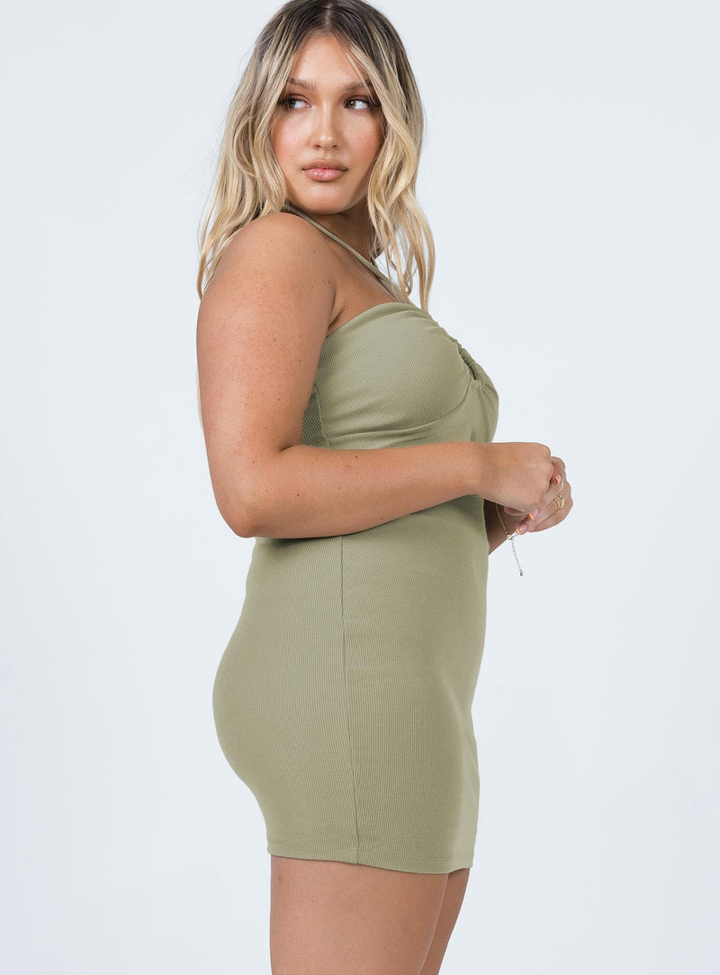 Clarke Mini Dress Khaki