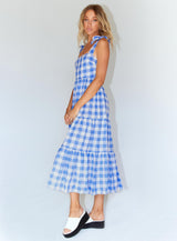 Rae Midi Dress Blue