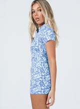 Motel Jeeves Dress Love Checker Blue