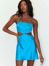 Audrey Mini Dress Blue