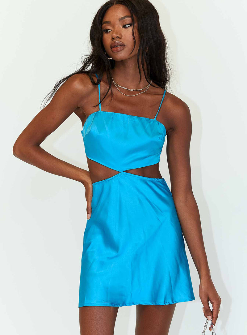 Audrey Mini Dress Blue