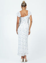 Hera Maxi Dress White Floral