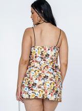 Stargazing Mini Dress Pink Multi Floral