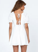 Blissful Mini Dress White